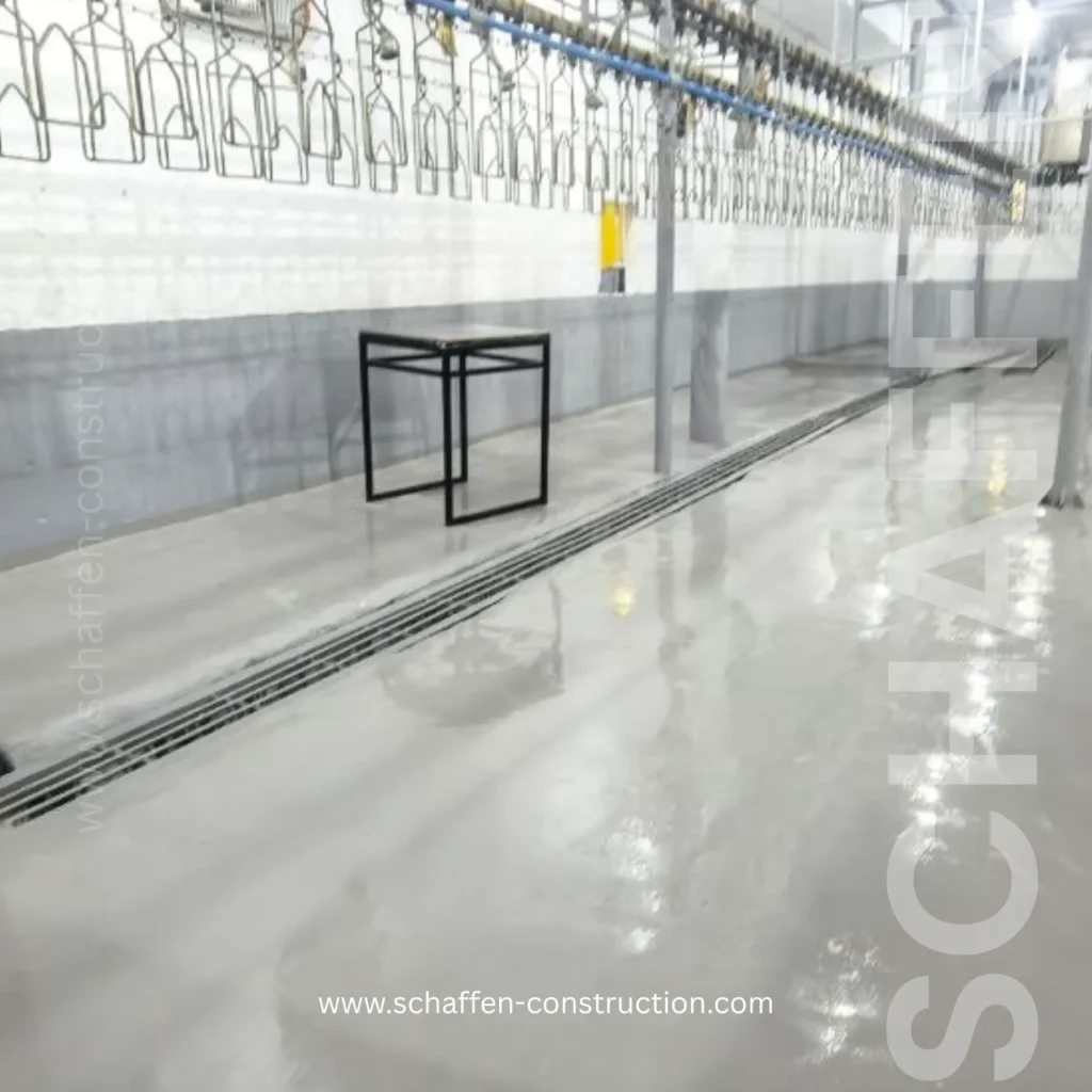 polyurethane mortar industrial flooring